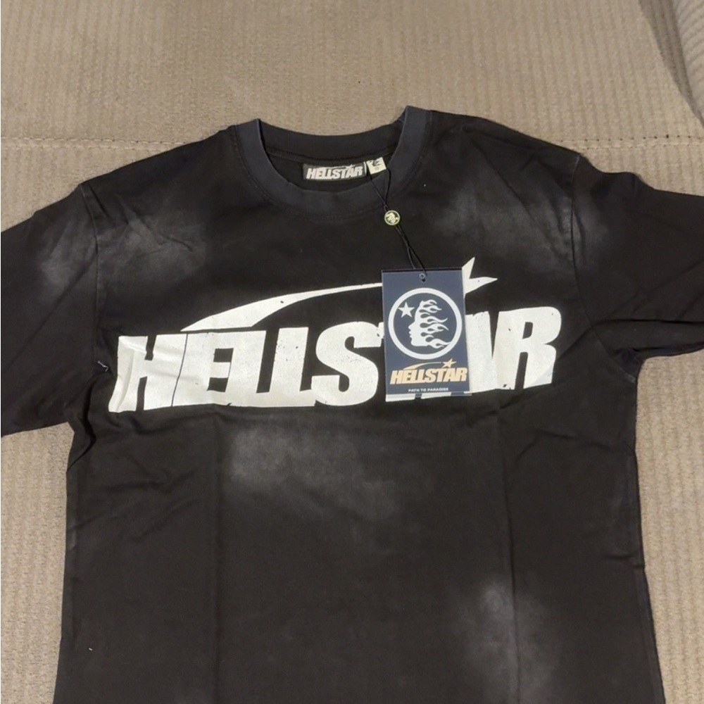 Black Logo hellstar shirt
